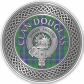 Sticker Clan Douglas Crest & Tartan (Devant)