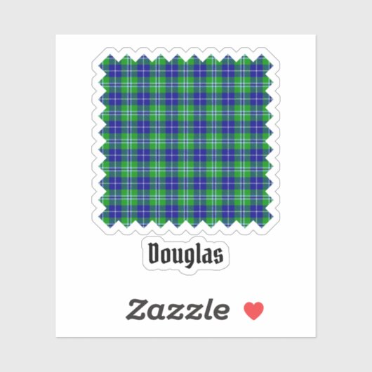 Sticker Clan Douglas Tartan (Feuille)