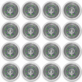 Sticker Clan Farquharson Crest & Tartan Knot (Devant)