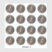 Sticker Clan Forrester | Foster Crest & Tartan Knot (Feuille)