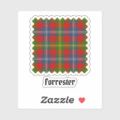 Sticker Clan Forrester Tartan (Feuille)