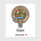 Sticker Clan Fraser Crest (Feuille)