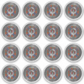 Sticker Clan Fraser Crest & Tartan Knot (Devant)