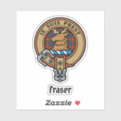 Sticker Clan Fraser de Lovat Crest (Feuille)