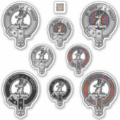 Sticker Clan Fraser de Lovat Crest & Tartan (Devant)
