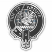 Sticker Clan Gladstone Crest & Tartan (Devant)