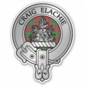 Sticker Clan Grant Crest & Tartan (Devant)