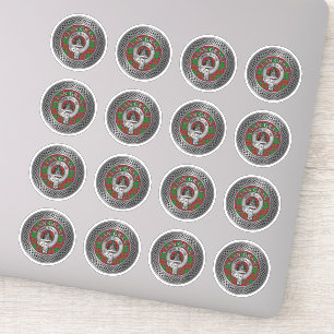 Sticker Clan Grant Crest & Tartan Knot