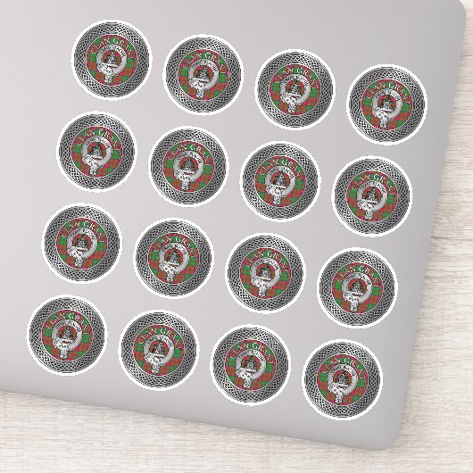 Sticker Clan Grant Crest & Tartan Knot (Détail)