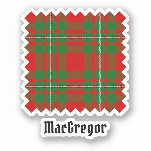 Sticker Clan Gregor Tartan (Devant)