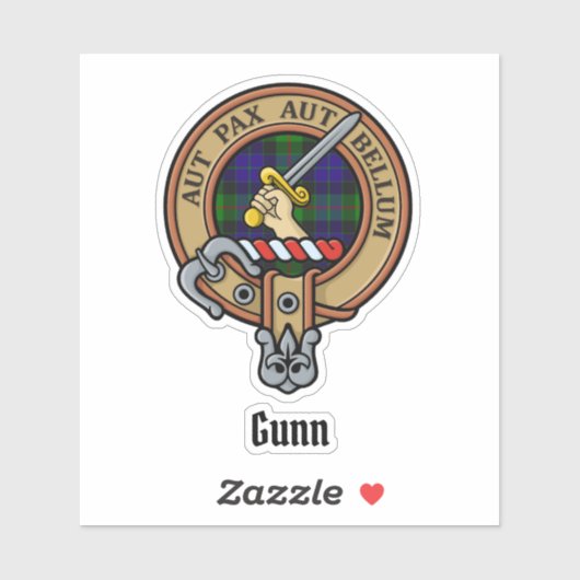 Sticker Clan Gunn Crest (Feuille)