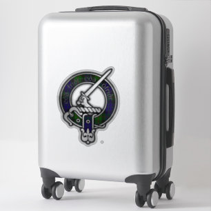 Sticker Clan Gunn Tartan Crest (Old Norse)