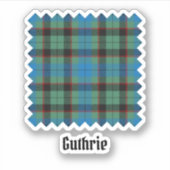 Sticker Clan Guthrie Tartan (Devant)