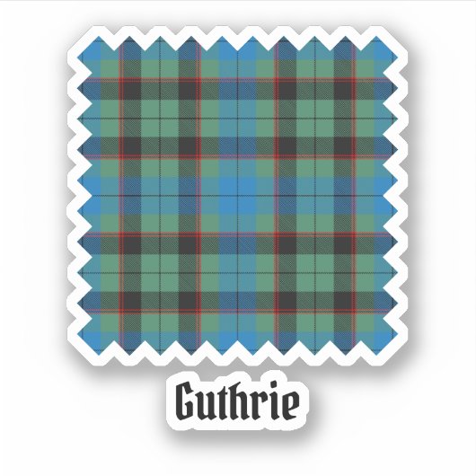 Sticker Clan Guthrie Tartan (Devant)