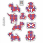 Sticker Clan Hamilton Tartan (Devant)