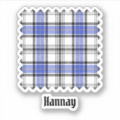 Sticker Clan Hannay Tartan (Devant)