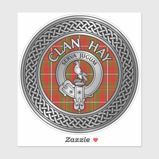 Sticker Clan Hay Crest & Tartan (Feuille)