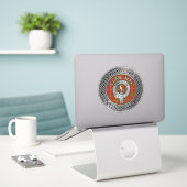 Sticker Clan Hay Crest & Tartan (Ordinateur portable sur le bureau)