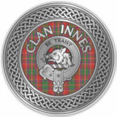 Sticker Clan Innes Crest & Tartan (Devant)