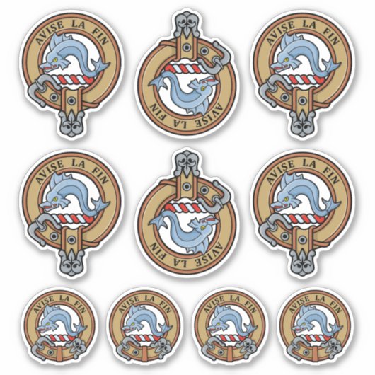 Sticker Clan Kennedy Crest (Devant)
