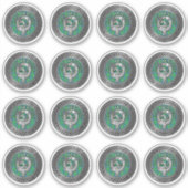 Sticker Clan Kennedy Crest & Tartan Knot (Devant)