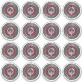 Sticker Clan Leslie Crest & Tartan Knot (Devant)