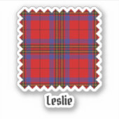 Sticker Clan Leslie Red Tartan (Devant)