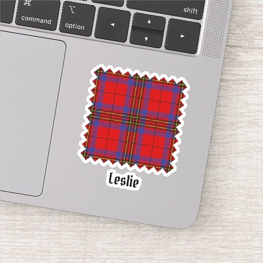 Sticker Clan Leslie Red Tartan (Détail)