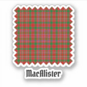 Sticker Clan MacAlister Tartan (Devant)