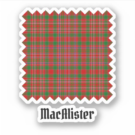 Sticker Clan MacAlister Tartan (Devant)