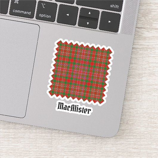Sticker Clan MacAlister Tartan (Détail)
