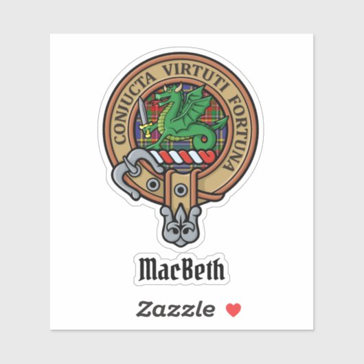 Sticker Clan MacBeth Crest (Feuille)