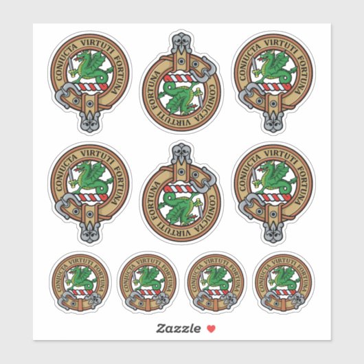 Sticker Clan MacBeth Crest (Feuille)