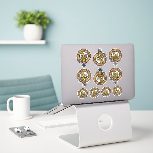 Sticker Clan MacDonald Crest (Ordinateur portable sur le bureau)