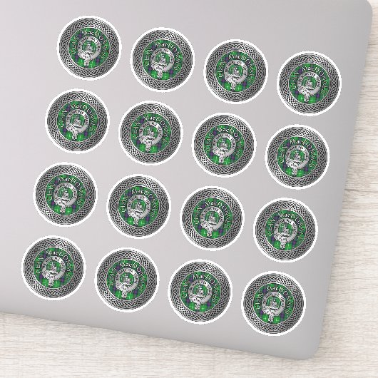 Sticker Clan MacDonald Crest & Tartan Knot (Détail)