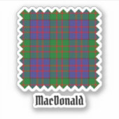 Sticker Clan MacDonald Tartan (Devant)