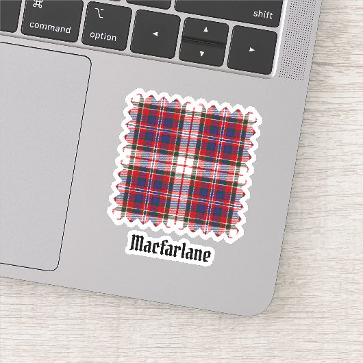 Sticker Clan MacFarlane robe Tartan (Détail)