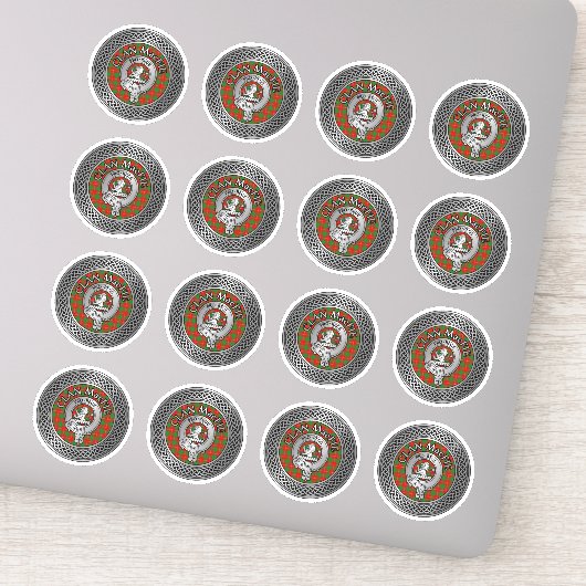 Sticker Clan MacFie Crest & Tartan Knot (Détail)
