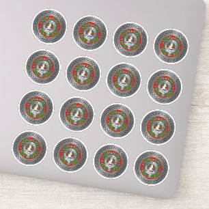 Sticker Clan MacGregor Crest & Tartan Knot