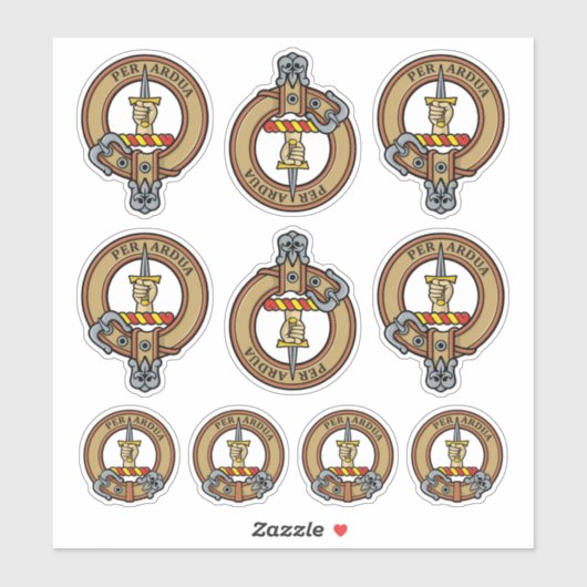 Sticker Clan MacIntyre Crest (Feuille)