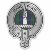 Sticker Clan MacKay Crest & Tartan (Devant)