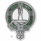 Sticker Clan MacKay robe Tartan Crest (Devant)