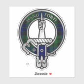 Sticker Clan MacKay Tartan Crest (Feuille)