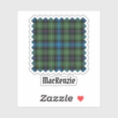 Sticker Clan MacKenzie Tartan (Feuille)