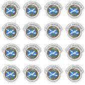 Sticker Clan MacKenzie Tartan Knot & Drapeau (Devant)