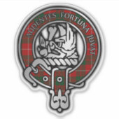 Sticker Clan MacKinnon Tartan Crest (Devant)