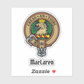Sticker Clan MacLaren Crest (Feuille)