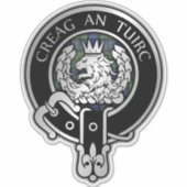 Sticker Clan MacLaren Crest & Tartan (Devant)
