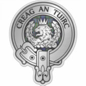 Sticker Clan MacLaren Crest & Tartan (Devant)