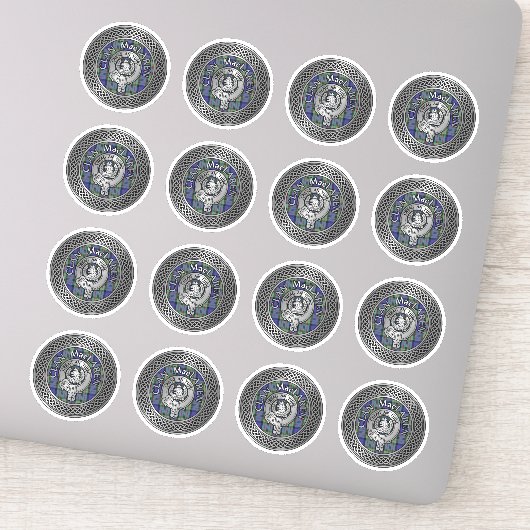 Sticker Clan MacLaren Crest & Tartan Knot (Détail)